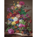 Pintura impresionista clásica pintada a mano de la flor